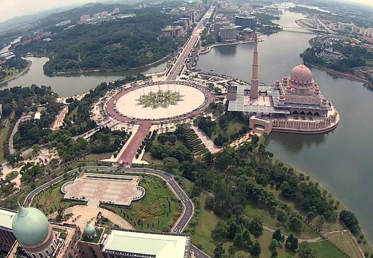 Aerial view of Precinct 1 and 2